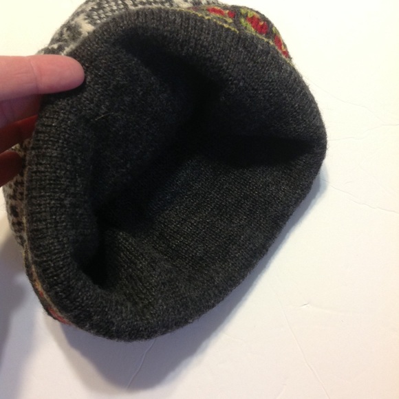 VTG 90s The Limited wool blend winter hat beanie S/M - Picture 2 of 6